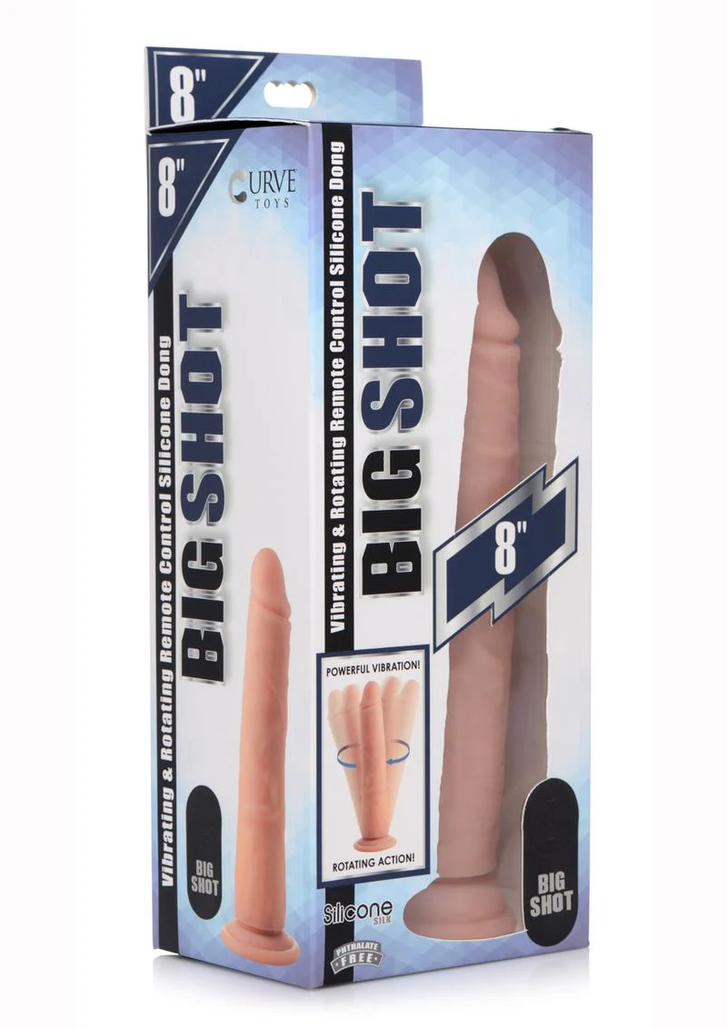 Big Shot Vibrating and Twirling Rechargeable Dildo with Remote Control - Image 4