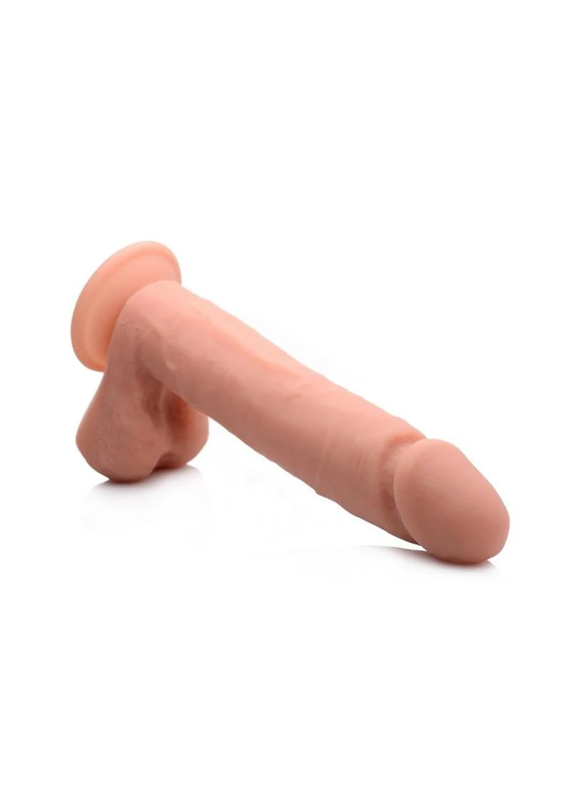 Big Shot Vibrating Rechargeable Dildo with Balls and Remote Control - Image 2