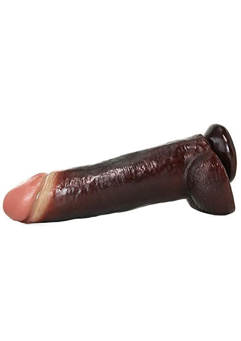Blackout Realistic Cock Dildo 13 Inch Long 10.5 Inch Insertable