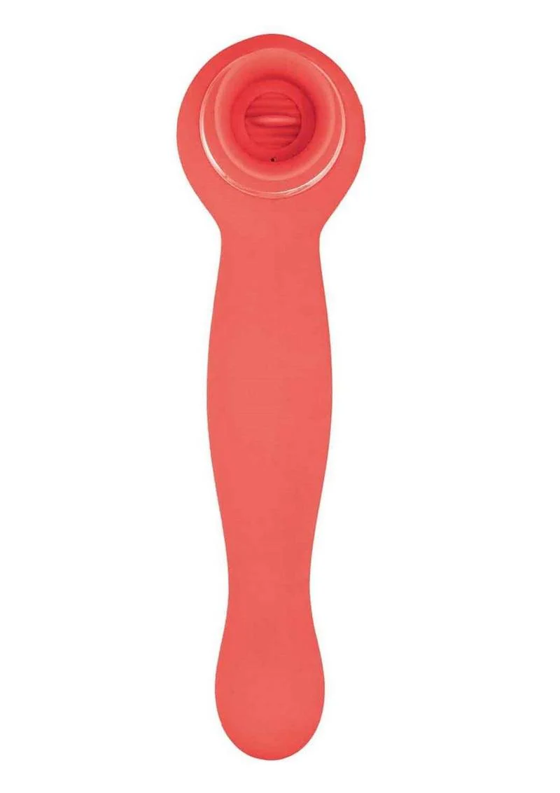 Blaze Luscious Licker Rechargeable Silicone Dual-End Vibrator - Image 5