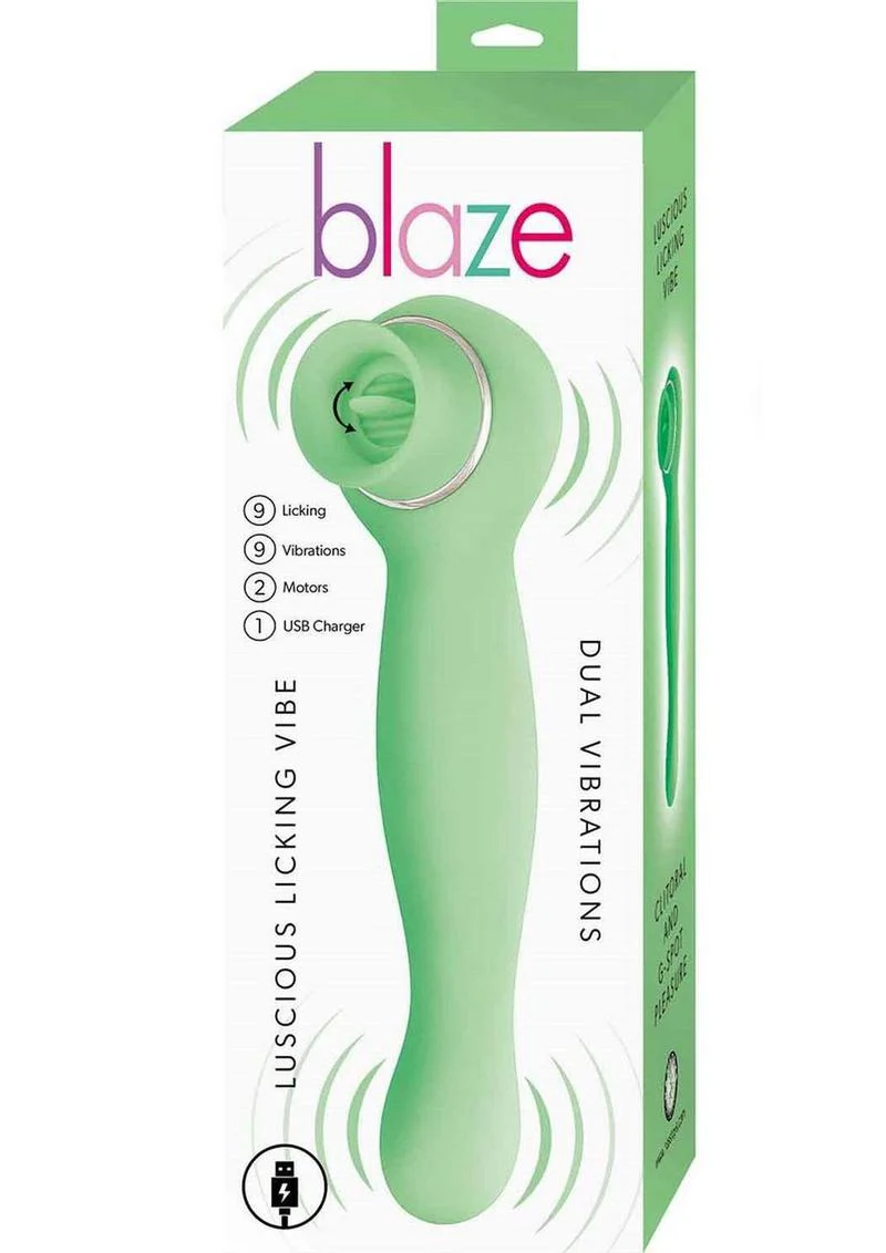 Blaze Luscious Licker Rechargeable Silicone Dual-End Vibrator - Image 7