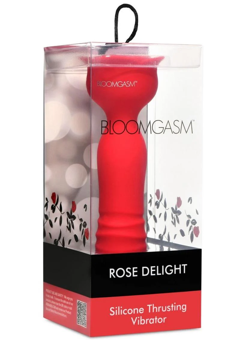Bloomgasm Rose Delight Recharge Silicone Thrusting Vibrator - Image 4