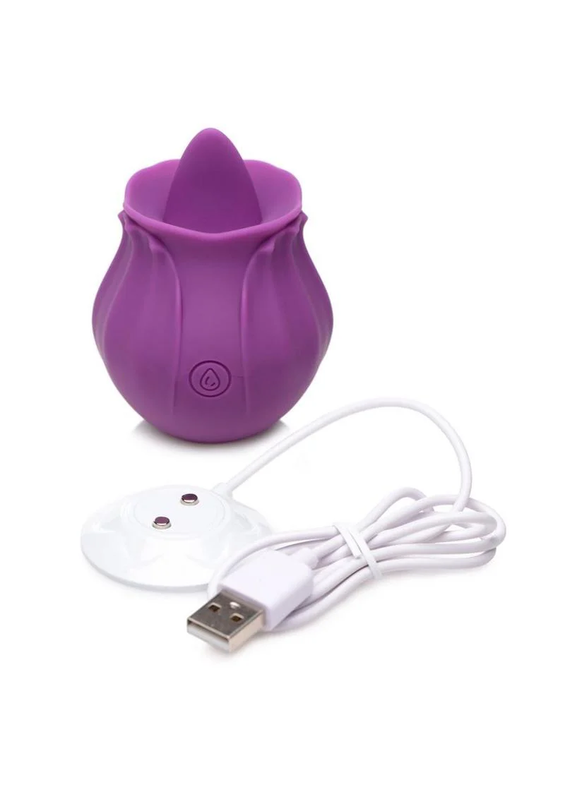 Bloomgasm Wild Violet 10X Silicone Licking Clit Stimulator - Image 3