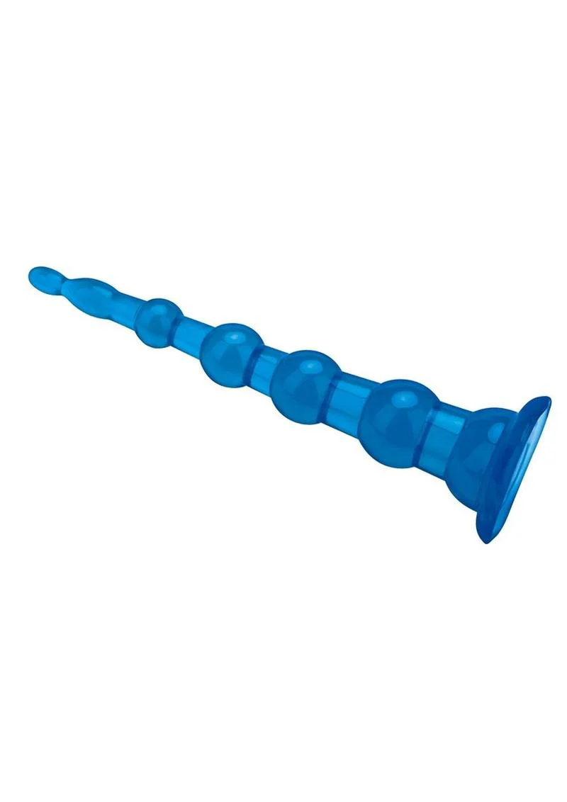 Blue Line Anal Beads With Suction Cup - Image 4