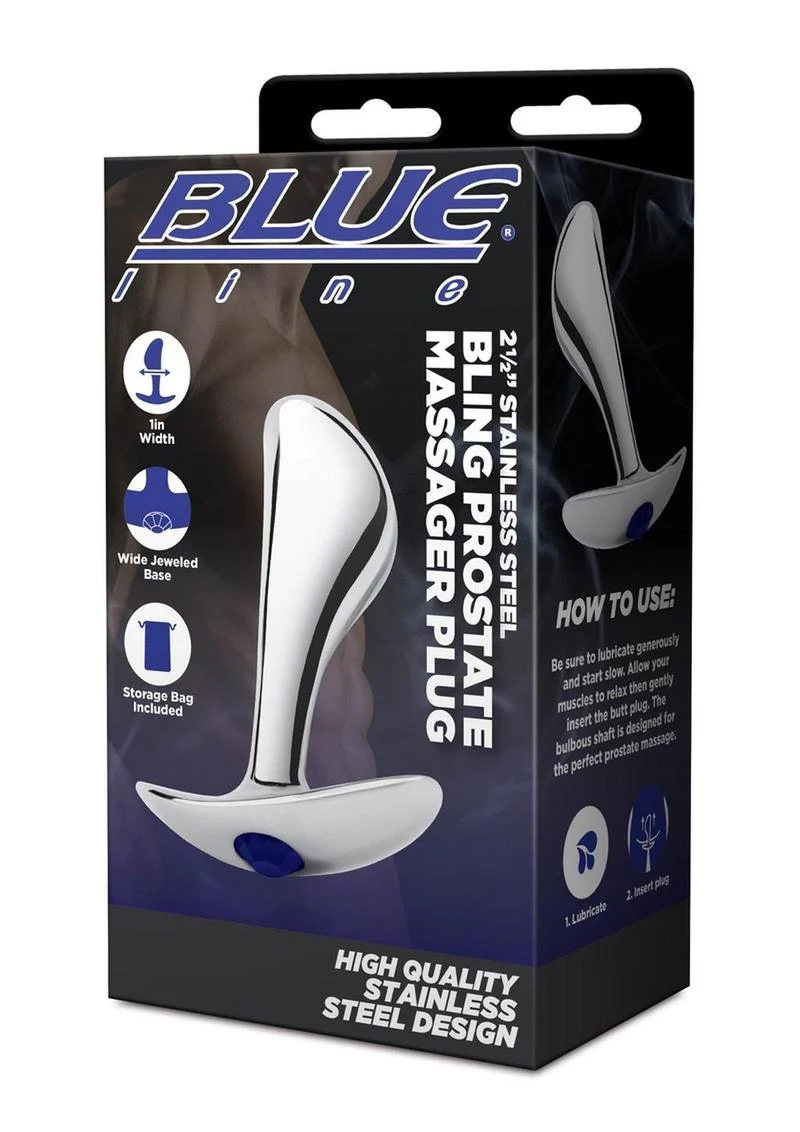 Blue Line Bling Prostate Massager Plug - Image 4