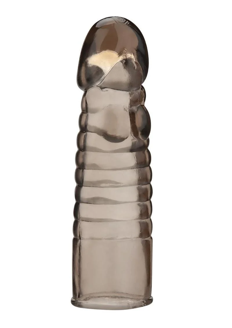 Blue Line Ribbed Realistic Penis Enhancing Sleeve