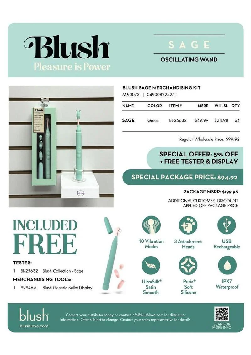 Blush Sage Oscillating Wand Kit - Image 2