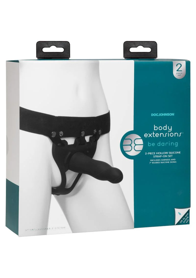 Body Extensions Be Daring Silicone Hollow Strap-On Kit - Image 4