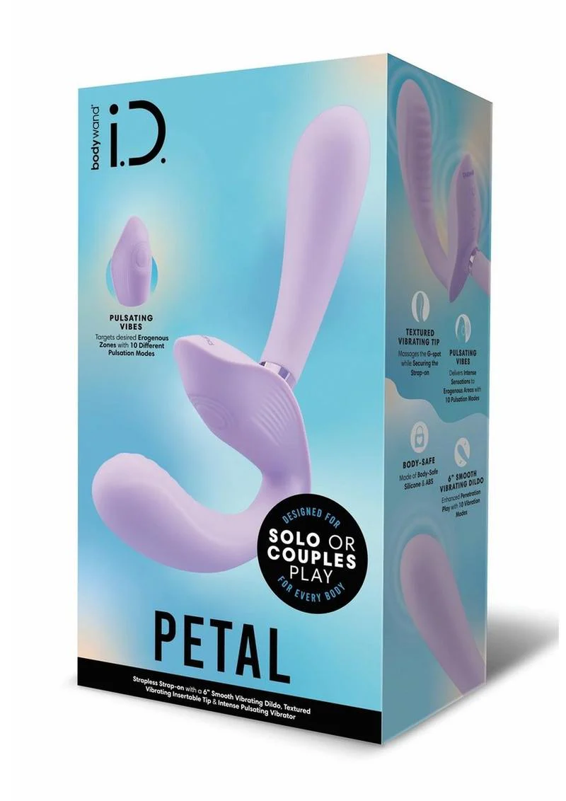 Bodywand iD Petal Rechargeable Silicone Strapless Strap On - Image 4