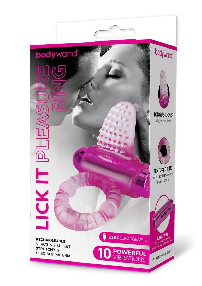Bodywand Lick It Pleasure Ring Rechargeable Vibrating Bullet - Image 2