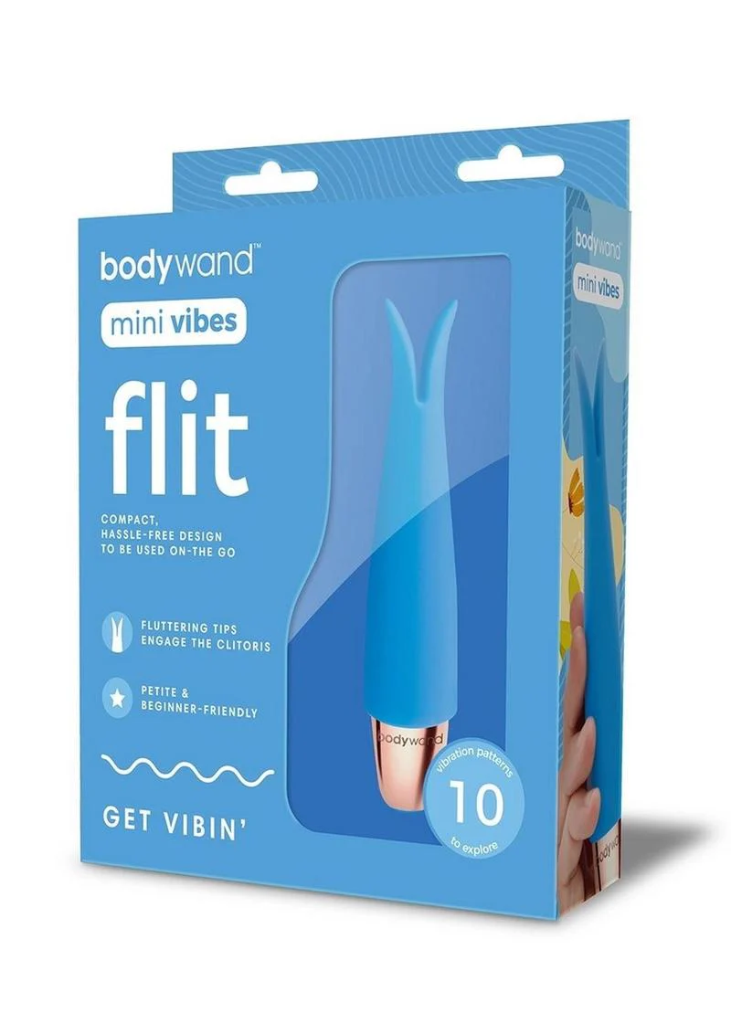 Bodywand Mini Vibes Flit Blue Fluttering Clitoral Stimulator - Image 2
