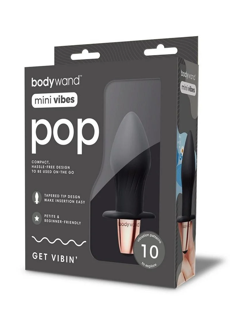 Bodywand Mini Vibes Pop Rechargeable Silicone Anal Plug - Image 2