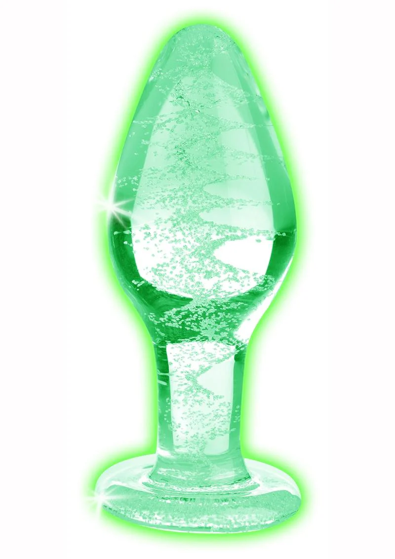 Booty Sparks Glow in the Dark Glass Anal Plug - Image 7