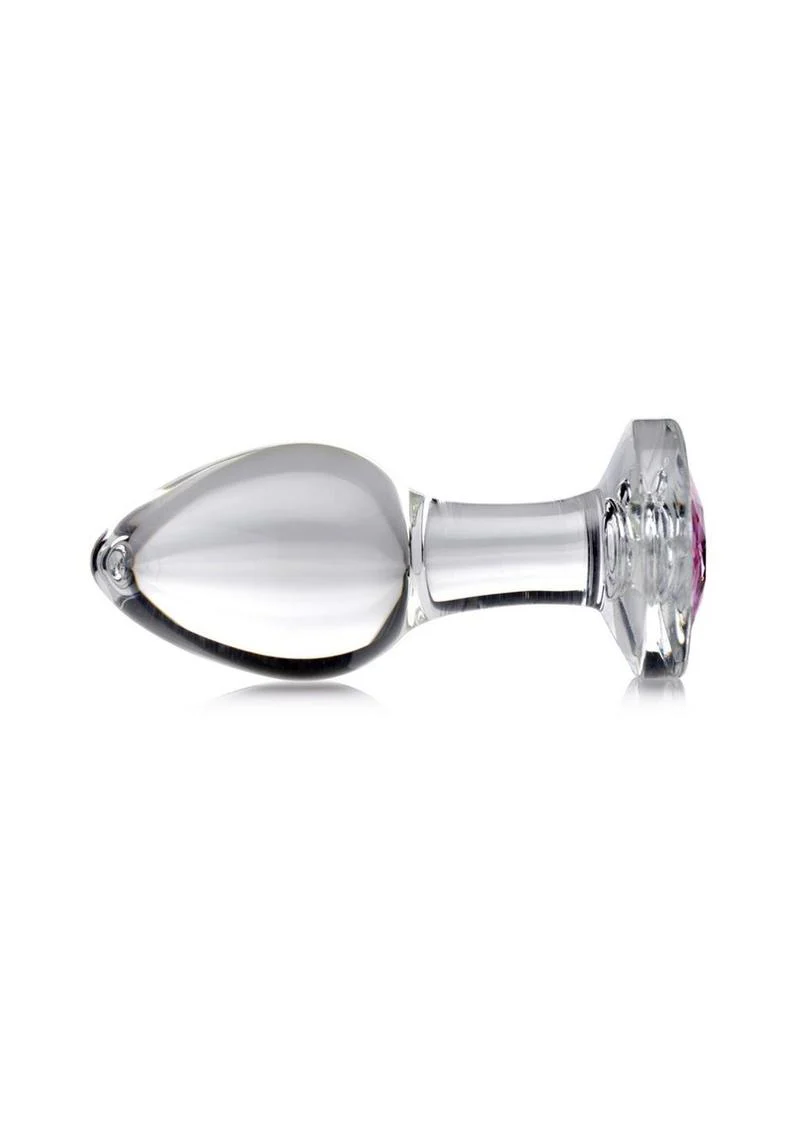Booty Sparks Pink Gem Glass Medium Anal Plug For Pleasure - Image 7