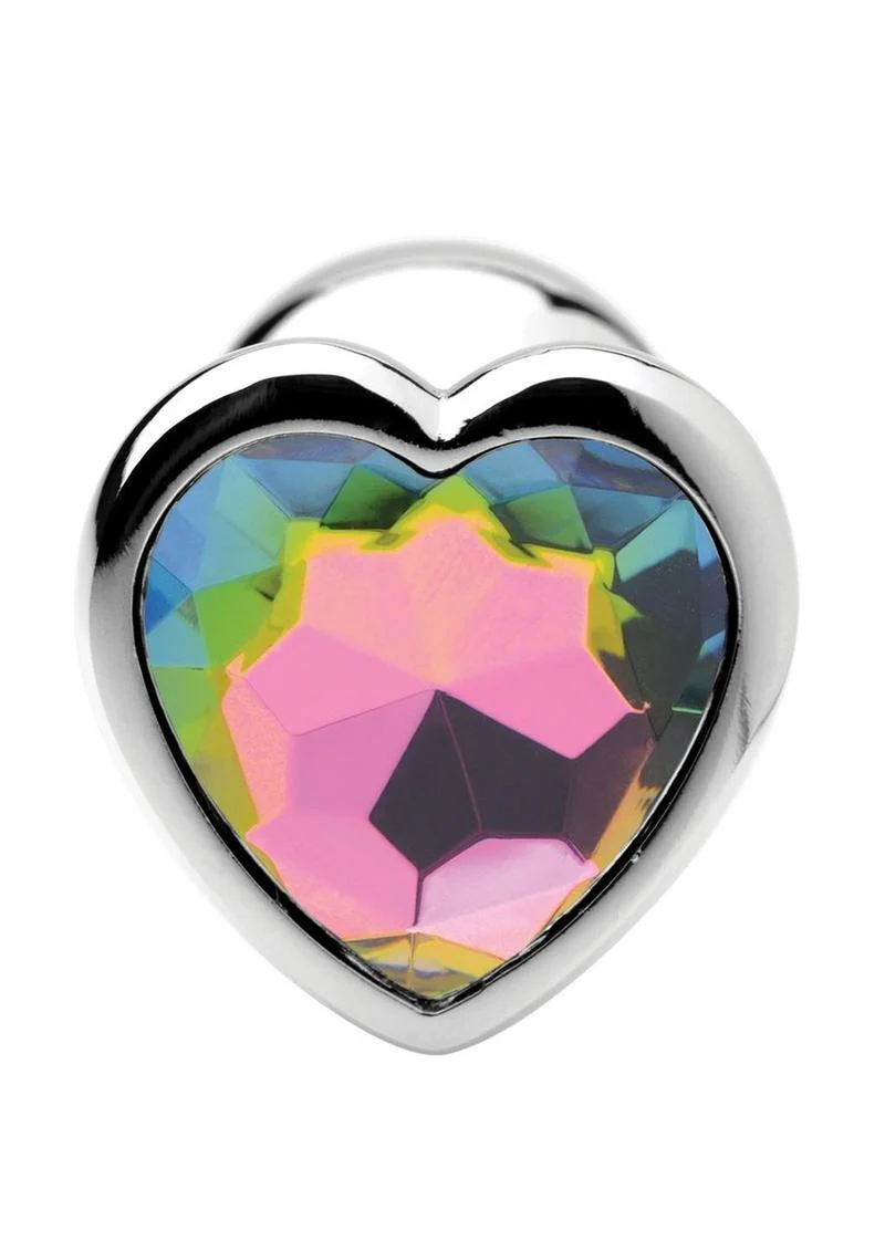 Booty Sparks Rainbow Prism Heart Anal Plug - Image 2