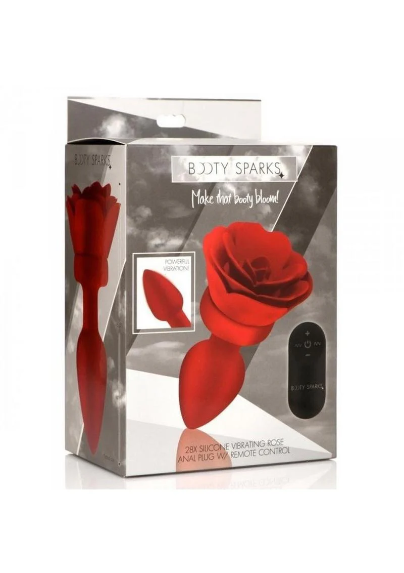 Booty Sparks Rechargeable Silicone Vibrating Rose Anal Plug - Image 10