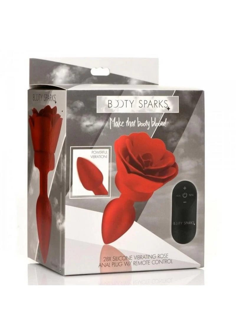 Booty Sparks Rechargeable Silicone Vibrating Rose Anal Plug - Image 11