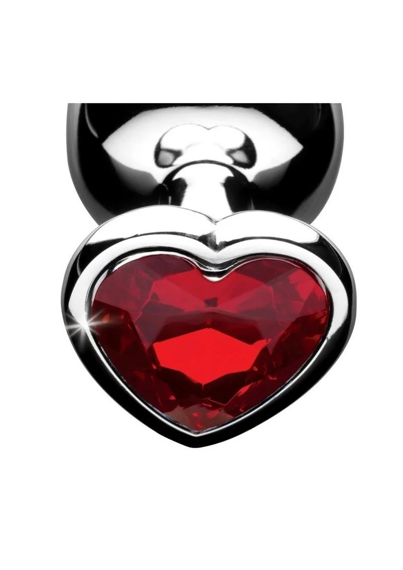 Booty Sparks Red Heart Gem Large Anal Plug - Image 2