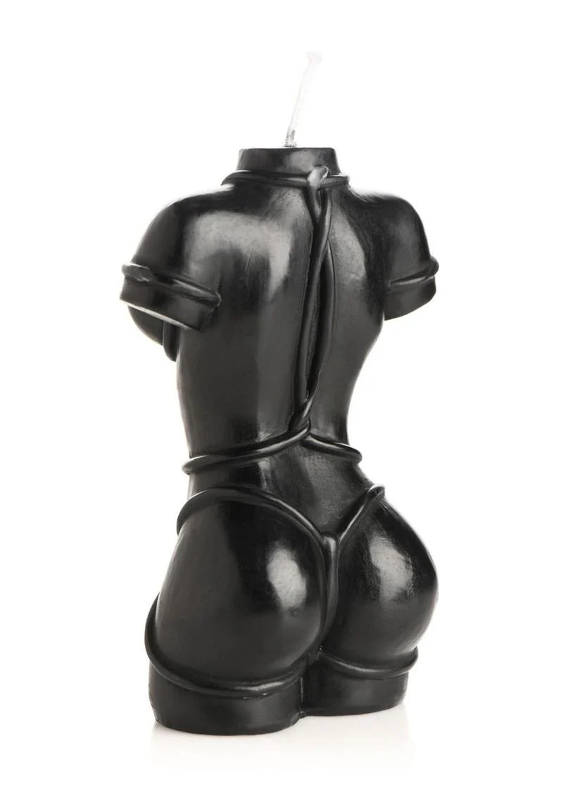 Bound Goddess Drip Candle Red Sculpted Torso Art Candle - Image 6