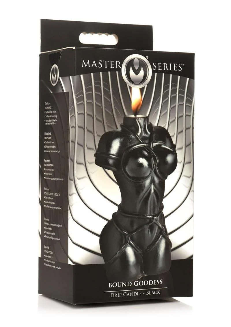 Bound Goddess Drip Candle Red Sculpted Torso Art Candle - Image 8