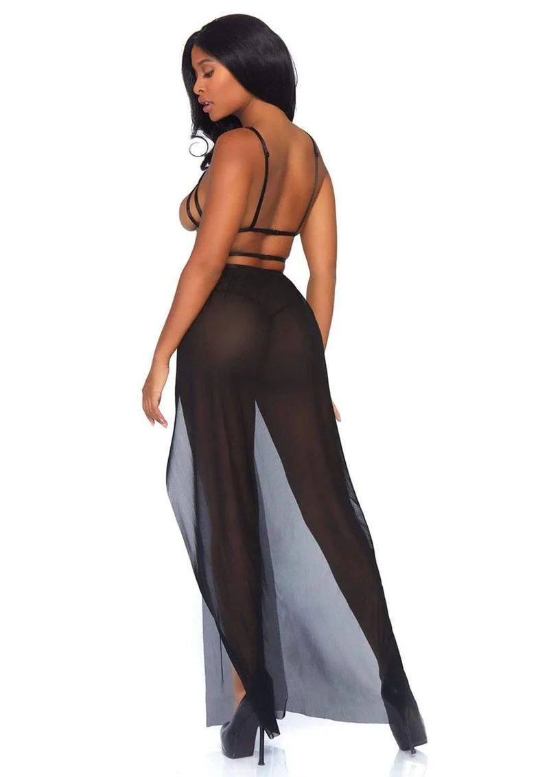Cage Strap Open Bodice Maxi Dress and Matching G-String - Image 2
