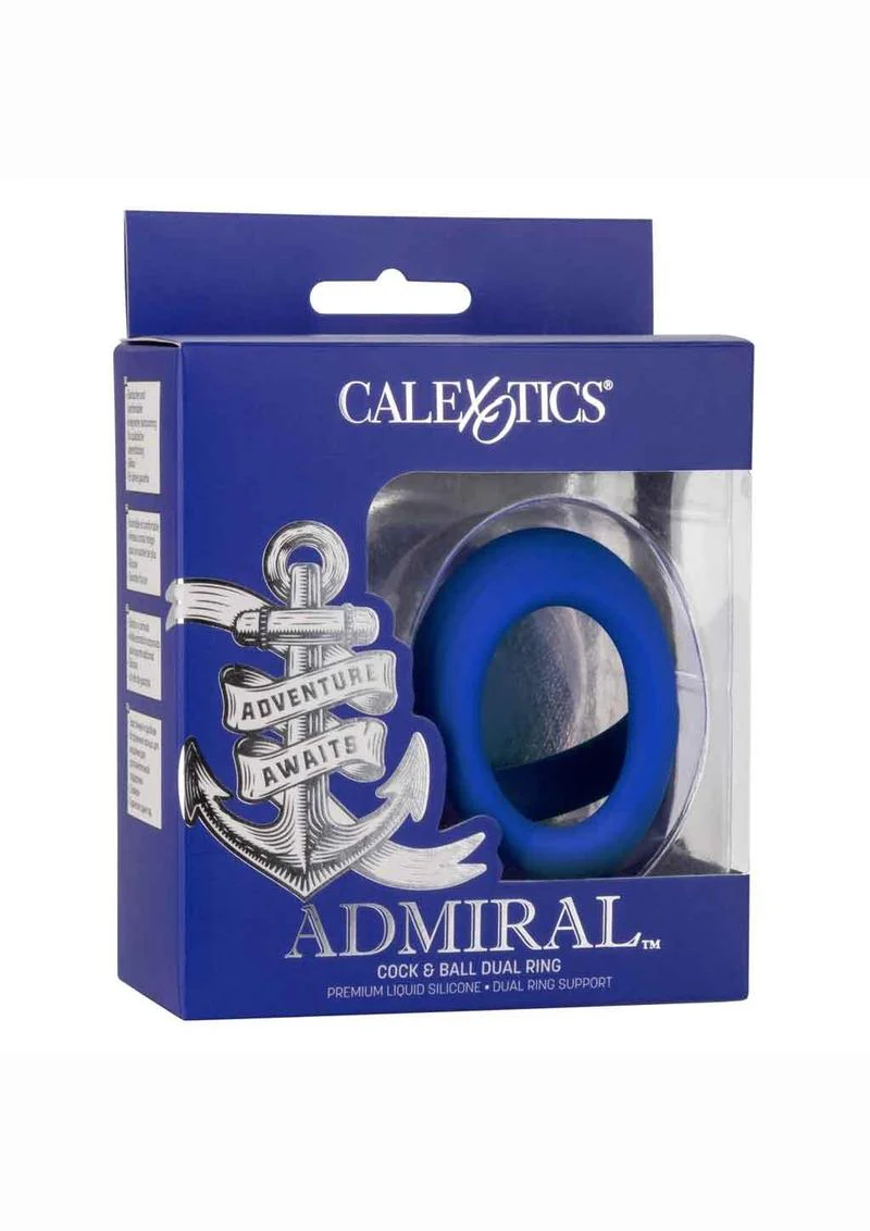 CalExotics Admiral Dual Silicone Cock And Ball Ring Comfortable Fit - Image 4