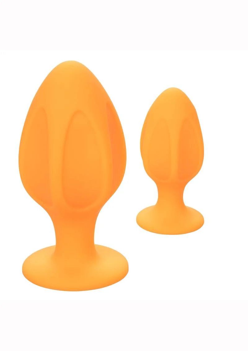CalExotics Cheeky Silicone Textured Anal Plug Set - Image 5
