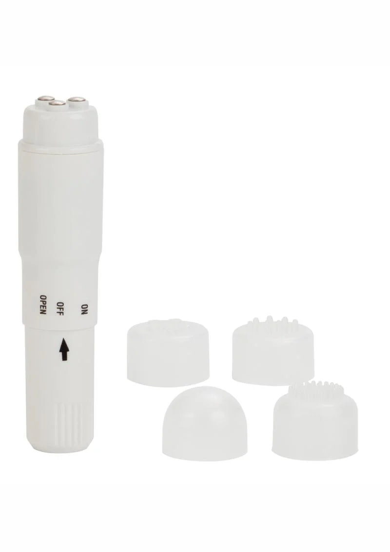 CalExotics Compact Personal Travel Massager with Interchangeable Heads