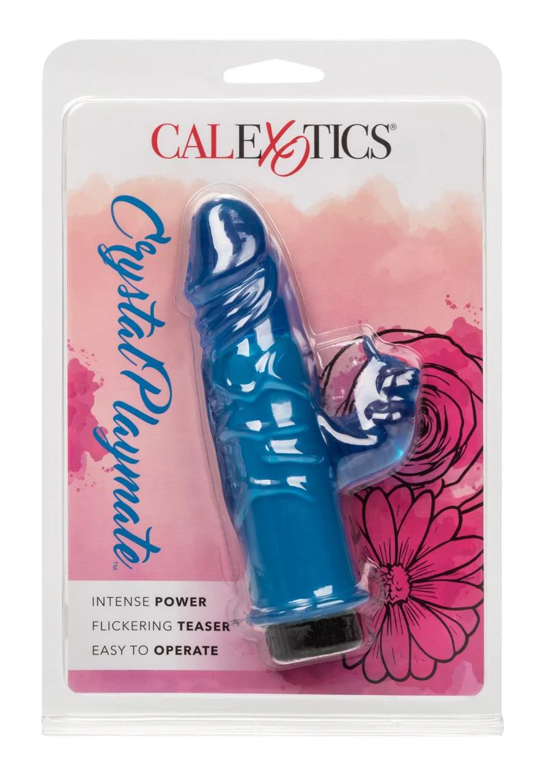 CalExotics Crystal Playmate Dual Vibrating Rabbit Vibrator - Image 4