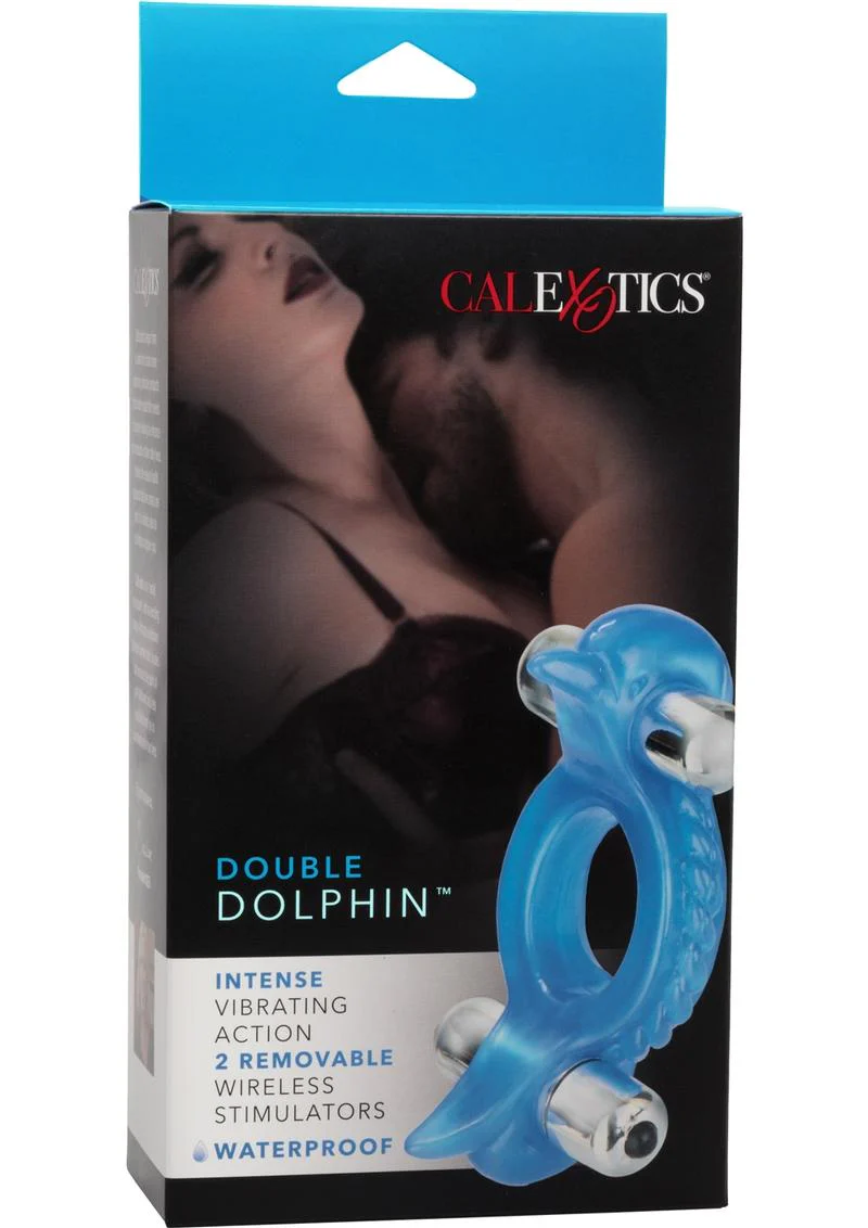 CalExotics Double Dolphin Vibrating Cock Ring - Image 4