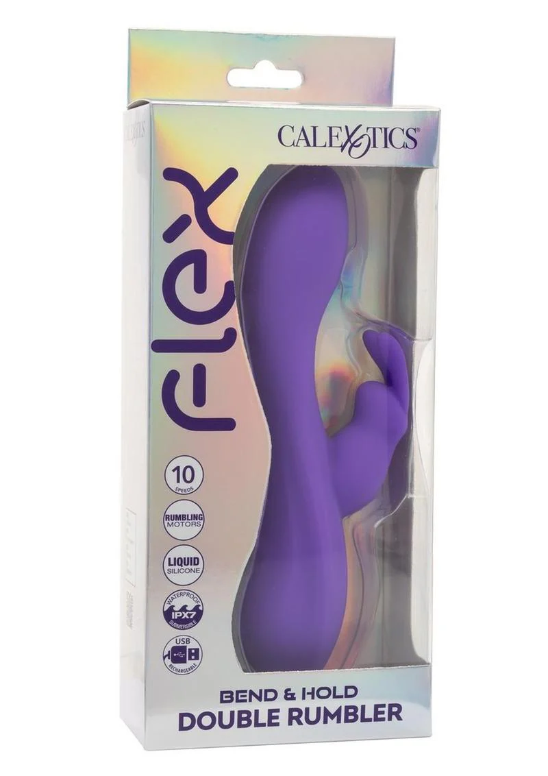 CalExotics Flex Bend And Hold Double Rumbler Rabbit Vibrator - Image 4