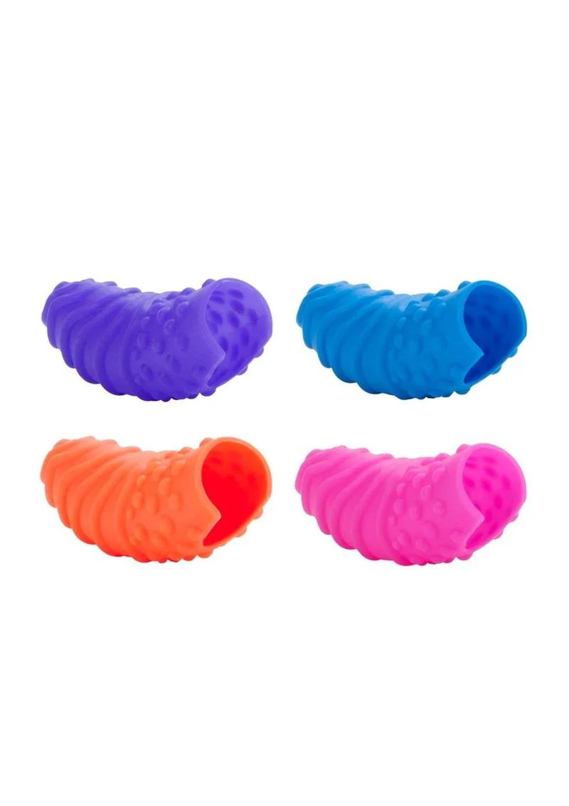 CalExotics Intimate Play Silicone Finger Swirls Assorted - Image 2