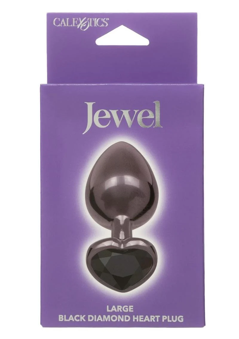 Calexotics Jewel Black Diamond Heart Plug - Image 8