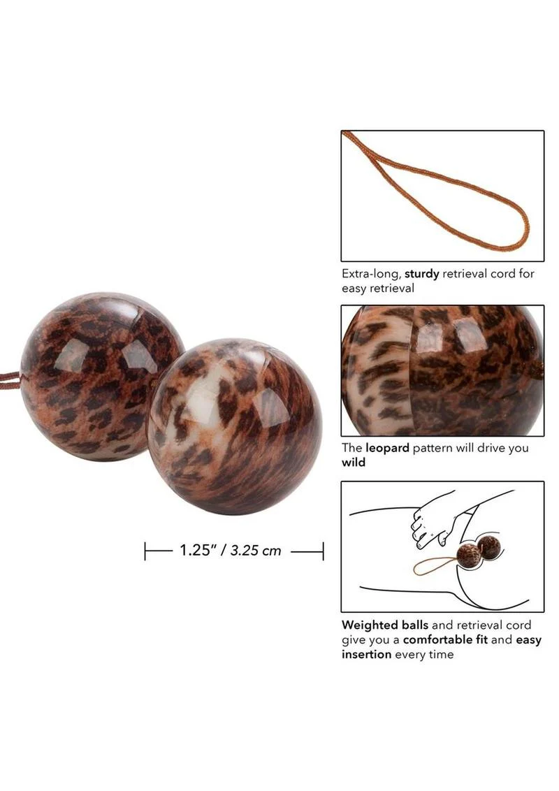 CalExotics Leopard Duotone Kegel Balls - Image 3