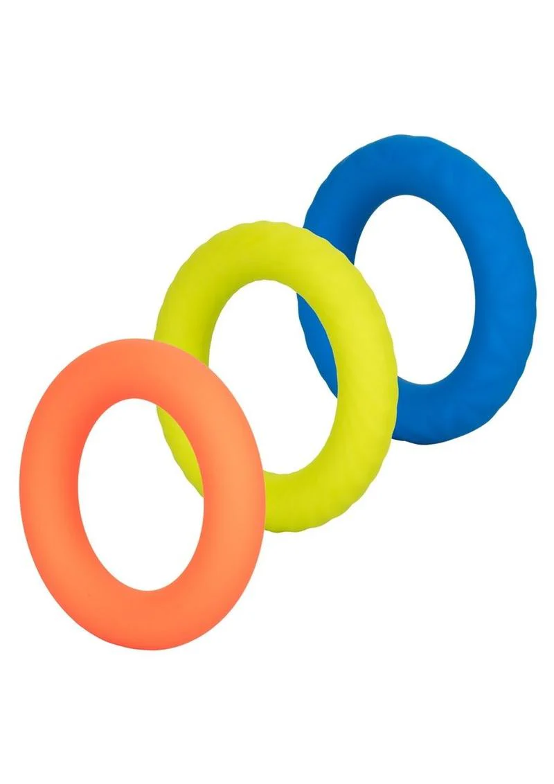 CalExotics Link Up Ultra Soft Climax Silicone Cock Ring - Image 2