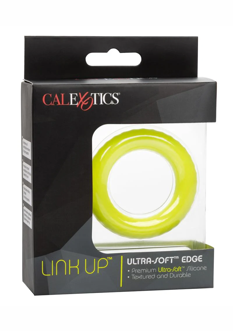 CalExotics Link Up Ultra Soft Edge Silicone Cock Ring - Image 3
