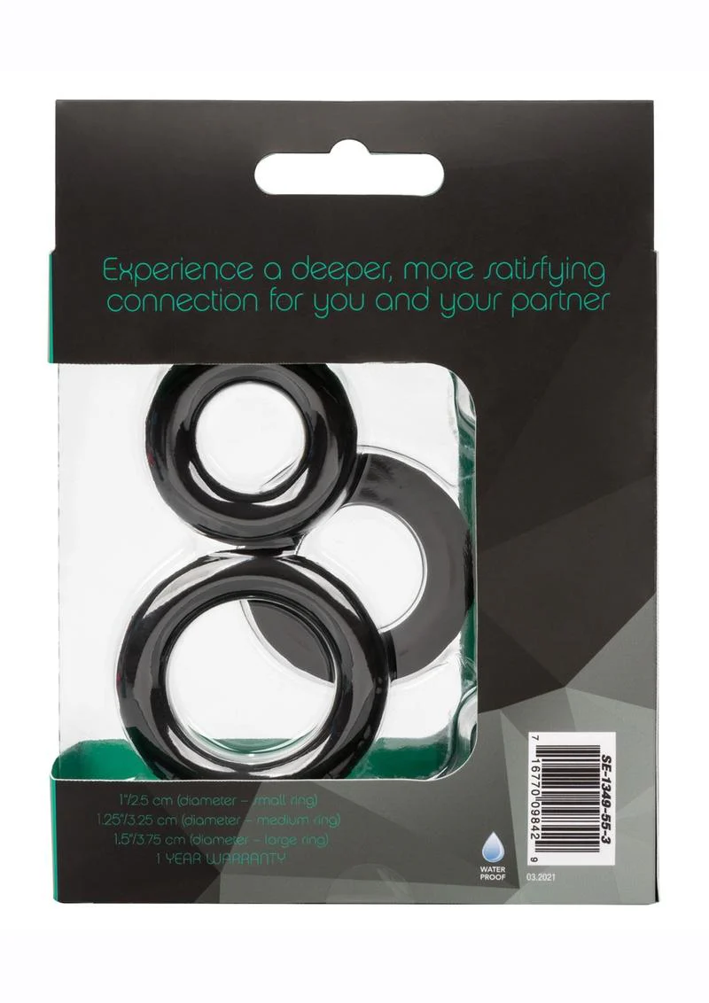 CalExotics Link Up Ultra Soft Supreme Cock Rings - Image 4