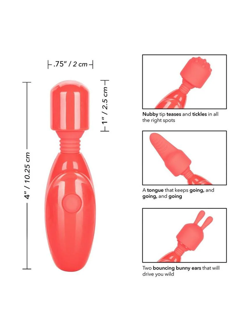 CalExotics Massager Kit with 3 Vibration Speeds And Silicone Tips - Image 3
