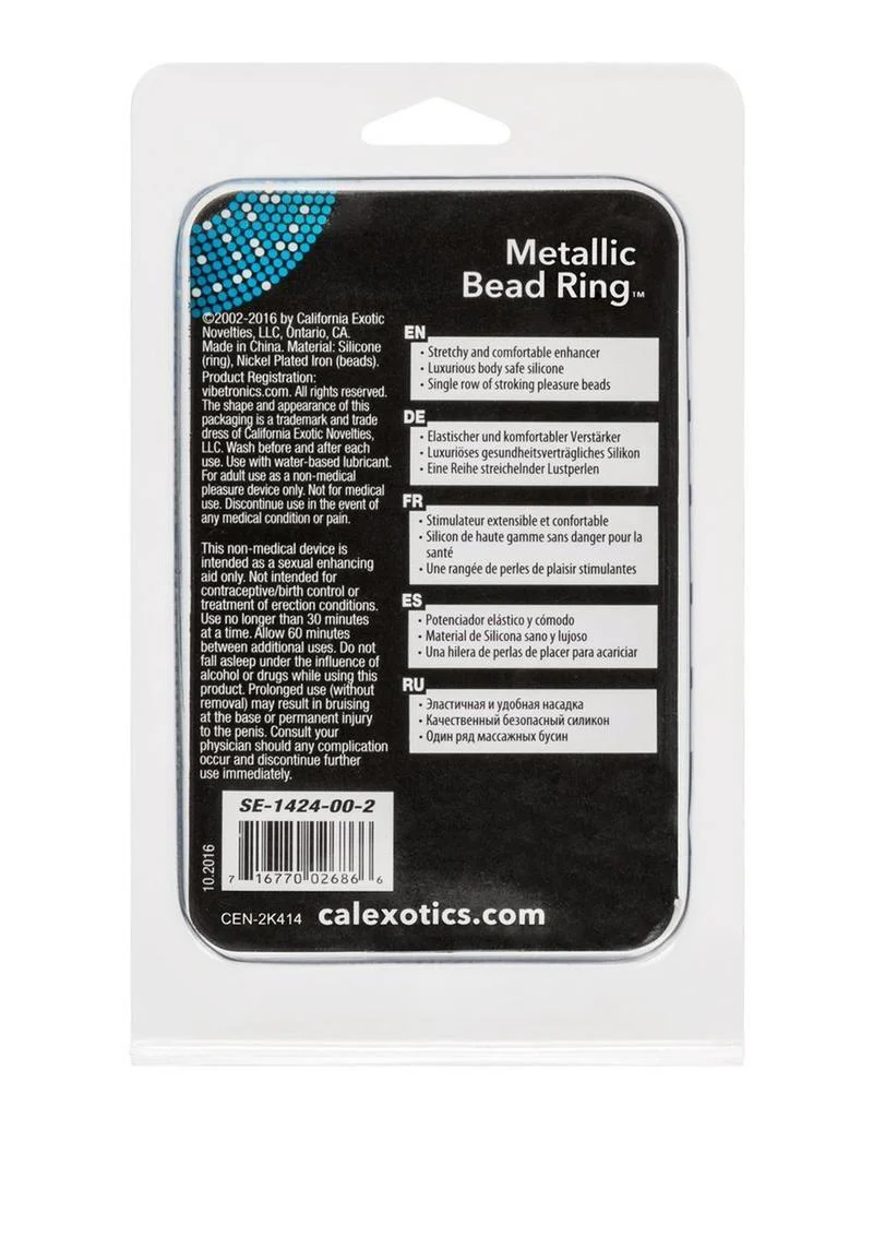 CalExotics Metallic Bead Ring Stretchy Silicone - Image 3