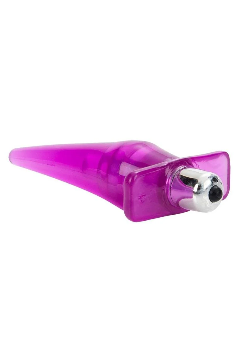 CalExotics Mini Vibro Tease Clear Vibrating Butt Plug - Image 6