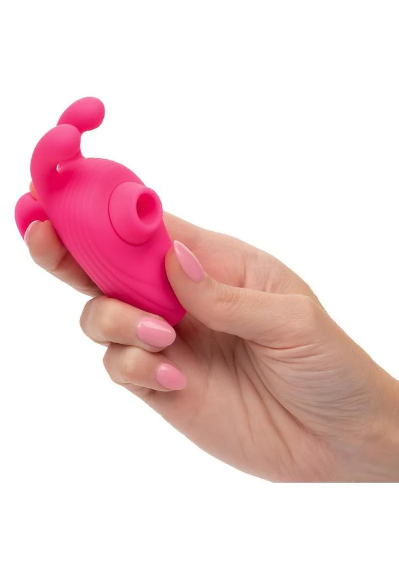Calexotics Neon Vibes Kissing Bunny Rechargeable Silicone Vibrator - Image 2