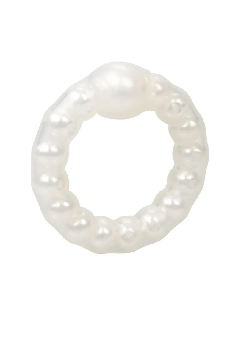 CalExotics Pearl Beaded Prolong Ring Stimulating - Image 6