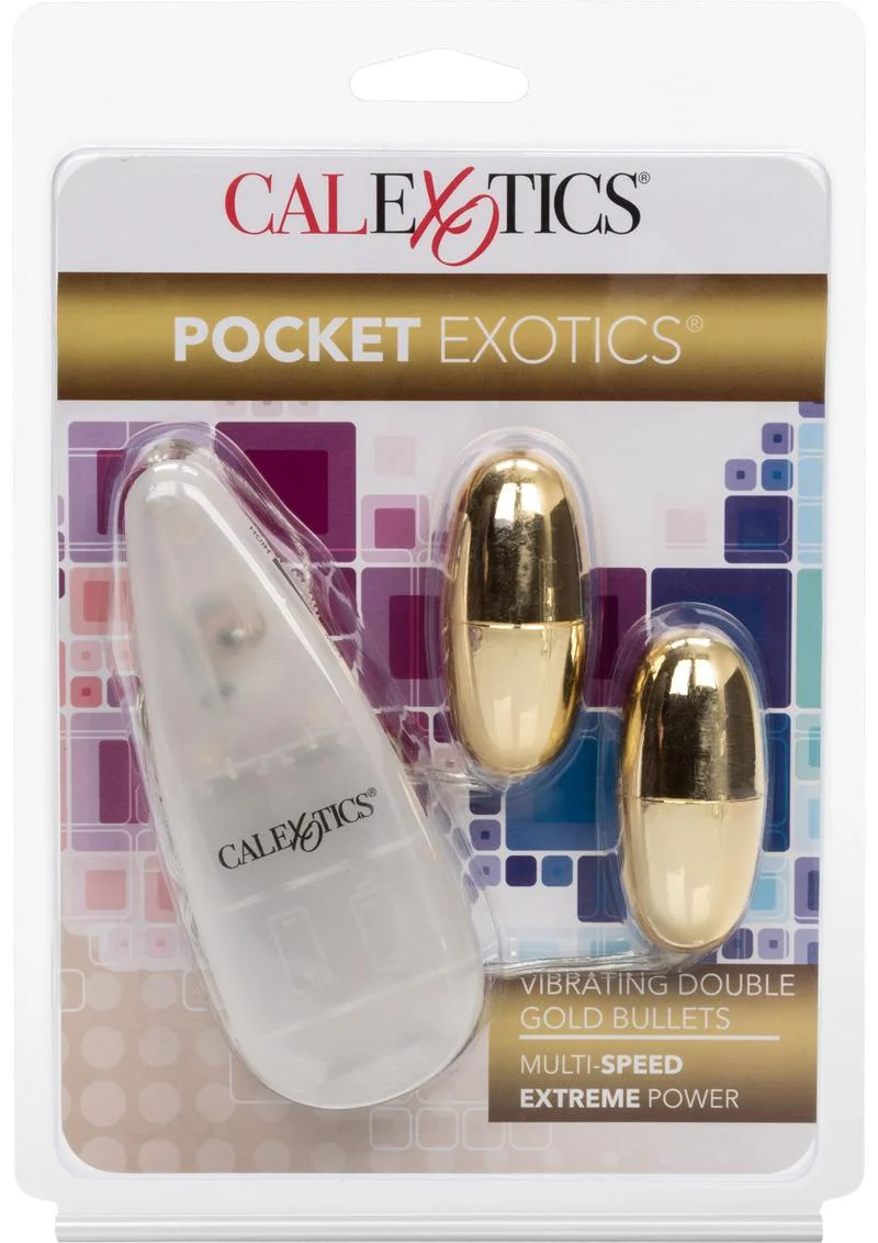 CalExotics Pocket Exotics Vibrating Double Gold Bullets - Image 4