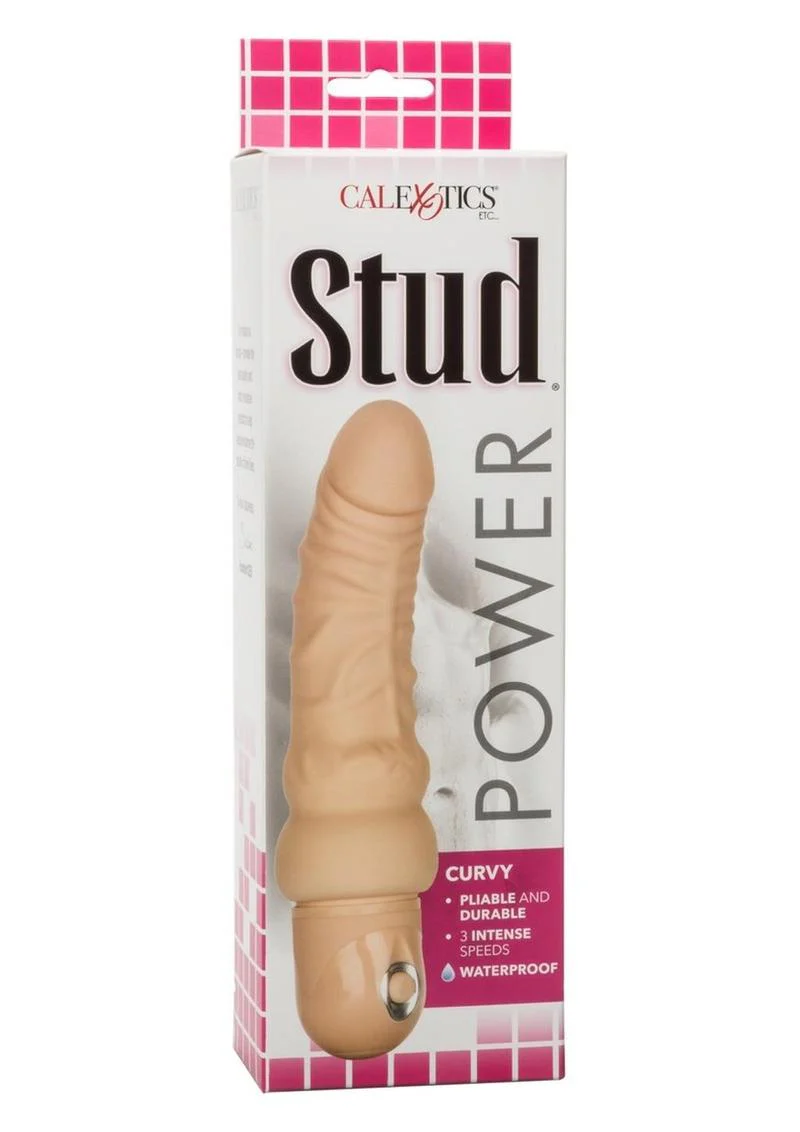 Calexotics Power Stud Curvy Vibrating Dildo - Image 4