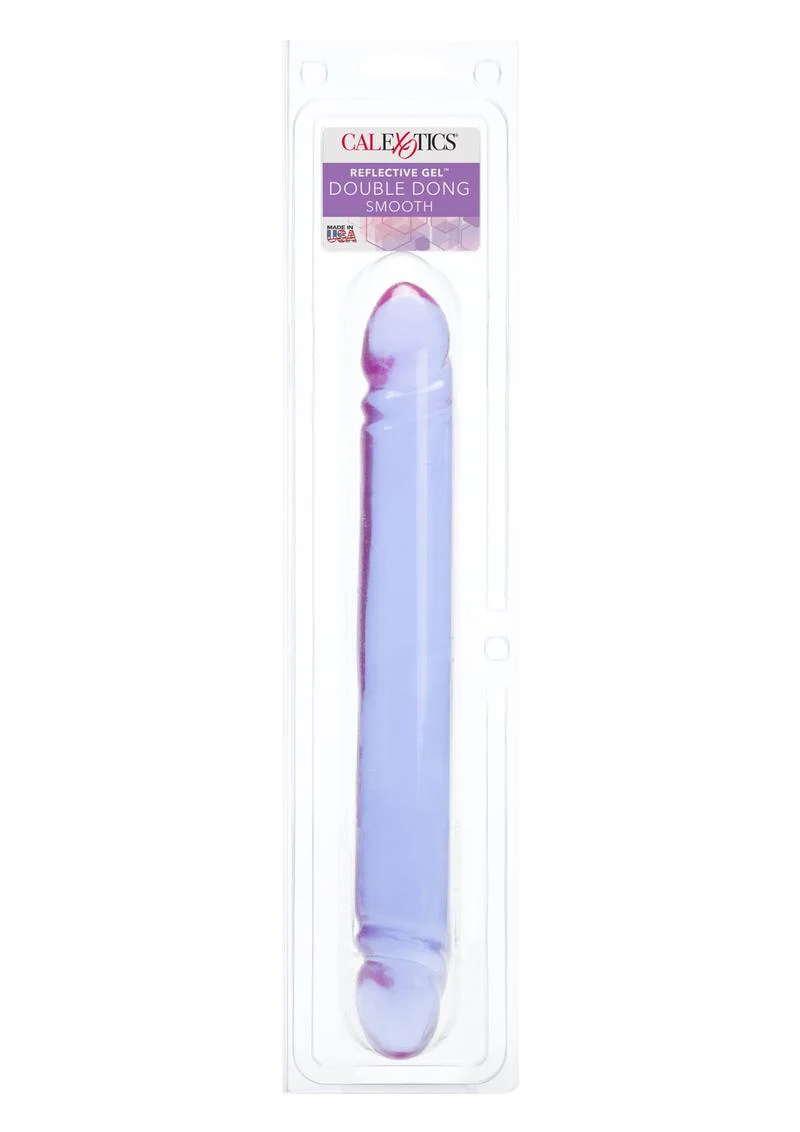 CalExotics Reflective Gel Smooth Double Dong - Image 4