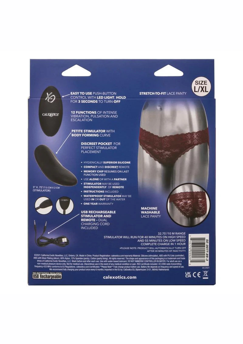 CalExotics Remote Control Lace Panty Vibe Set - Image 4