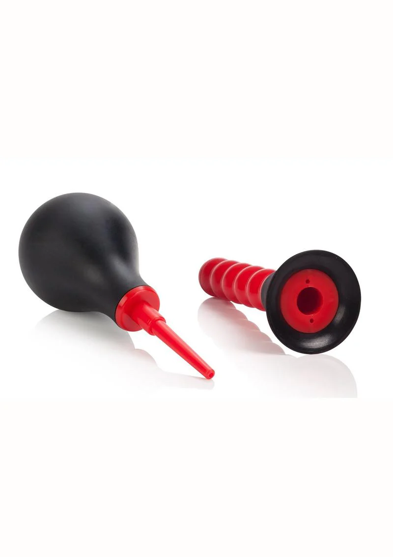 CalExotics Ribbed Anal Douche Cleansing Bulb