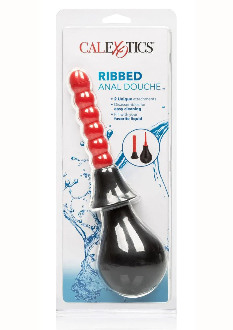 CalExotics Ribbed Anal Douche Cleansing Bulb - Image 4