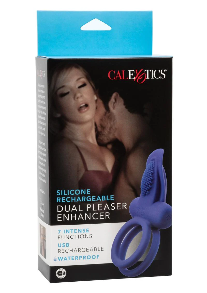 Calexotics Silicone Rechargeable Dual Pleasure Enhancer Cock Ring - Image 4