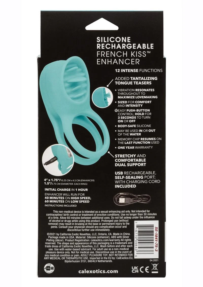 CalExotics Silicone Rechargeable French Kiss Enhancer - Image 4